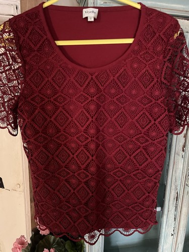 Ladies viyella deep red - ladies,