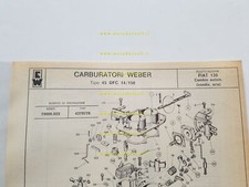 Weber carburetor 45 DFC 14/150