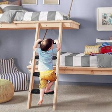 4x Bunk Bed Ladder Pads with 8 Straps for Foot Comfort Bunk Bed Ladder Mat