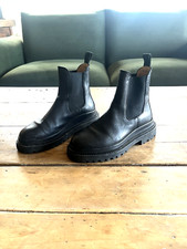 Black Isabel Marant leather Ceilee Chelsea boot size 3.5 uk 