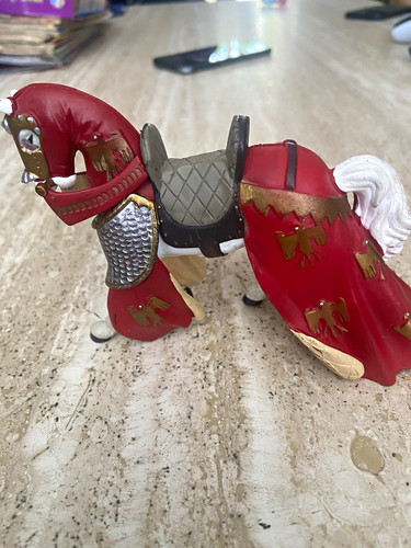 Papo red draped horse - papo,