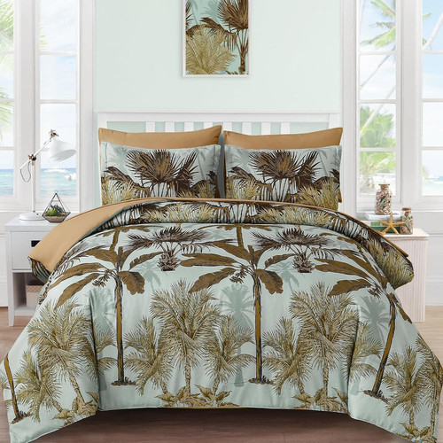 Tropical green palm tree - palm,