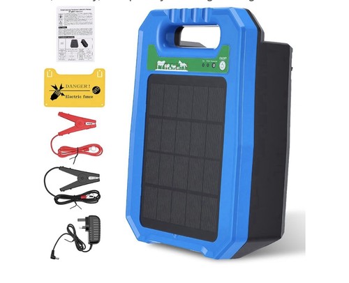 Solar electric fence charger - solar, 5
