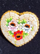 Vintage Italy Signed Red Green