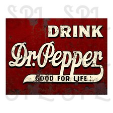 Drink Dr Pepper  Retro style