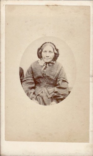 Old woman cameo portrait - old,
