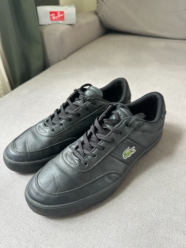 Lacoste men black leather - lacoste, men's