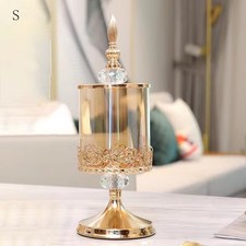Crystal Glass Candy Jar Silver