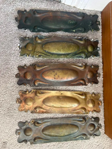Solid brass antique finger - solid,