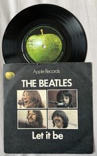 The Beatles - Let It Be 7” Single Picture Sleeve 1970 Apple vg+/vg-