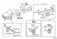 Genuine Toyota Front Spoiler Cover Replacement RH Fits Corolla 7685112090