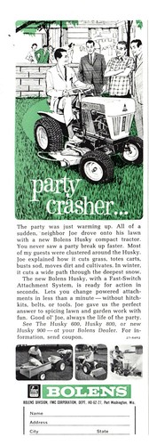 1964 bolens husky tractor - 1964,