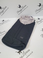 Babystyle Egg 1/2 stroller Deluxe Footmuff / Cosytoes Just Black Pushchair 