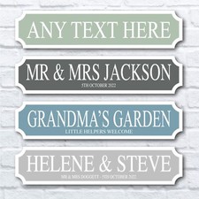 Personalised street sign - personalised,