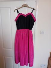 Vivien Smith Pink Polka Dot Party Dress