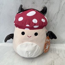 Squishmallows Malcolm The Mushroom Halloween Plush Soft Toy 7.5”