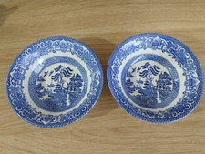 Vintage. Blue Willow pattern