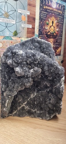 Natural black sugar druzy - natural,