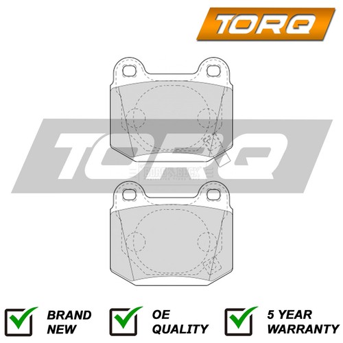 Brake pads set rear torq - pads, fits