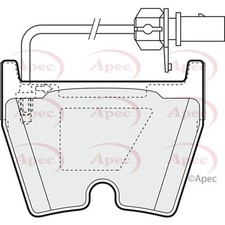 Brake pads set for - brake, vw