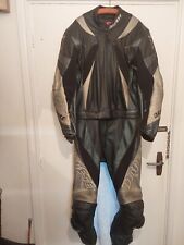 Dainese Motorbike Leathers, knee, elbow Armour Jkt & Trousers zipped 2 piece