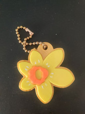 Yellow Daffodil Keyring Bagtag