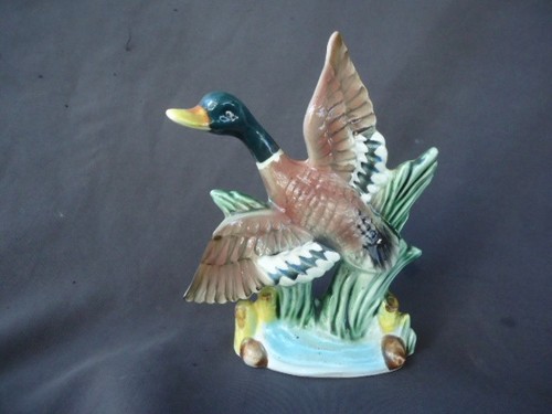 Vintage mallard flying - vintage,