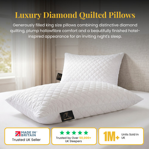 Luxury diamond quilted pillow - luxury,