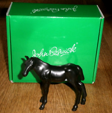 JOHN BESWICK RARE NEW SPIRIT OF ADVENTURE BLACK MATT HORSE FIGURINE JBNS2B & BOX