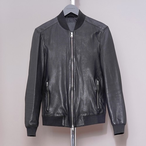 All saints leather jacket mens - leather,