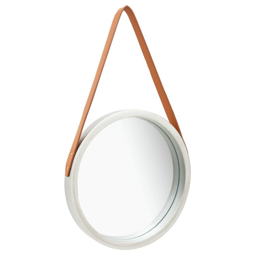Round wall mirror 40cm silver - mirror,