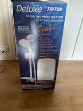 Deluxe Triton Opal 10.5KW White/Chrome Electric Shower (HOMEBASE EXCLUSIVE)