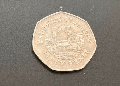Rare jersey 50p coin 1997