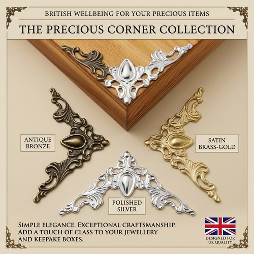 12pcs metal corner protectors - metal,