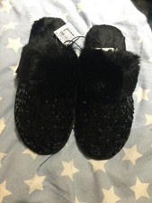 NEXT Women Sequin Black Faux