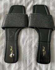 Black Sparkly Holiday Flat