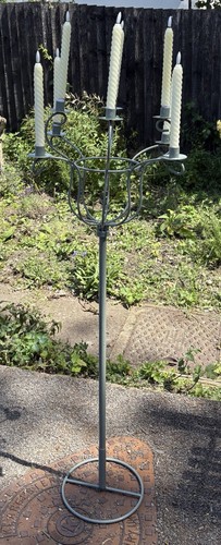 Tall vintage hand made metal - hand, 8