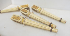 Vintage Wooden Table Legs Spindles Balusters Wood Furniture Feet Columns 15.25"H