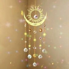 2025 Moon Sun Catcher Moon Prism Pendant Suncatcher Rainbow Maker Window Hanging