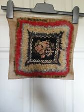 Proggy rug folk art durham wall hanging small local northeast raggy proddy 