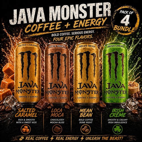 Monster energy coffee - monster, drinks