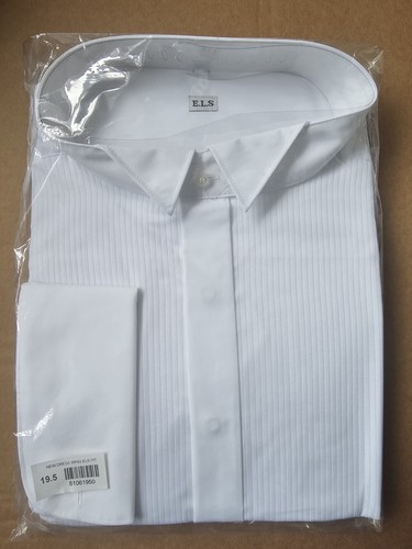 Men s white collared - e.l.s,