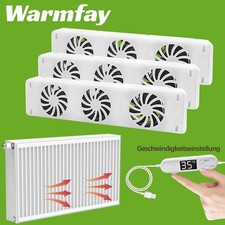 Radiator Fan with 3 Improved Fans Smart Radiator Booster Heaters Saves Energy