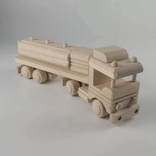 WOODEN TRUCKTOY WITH TANKER