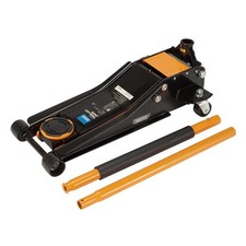 Draper 28494 Low Profile 3 Tonne Quick Vehicle Lift Trolley Jack Orange