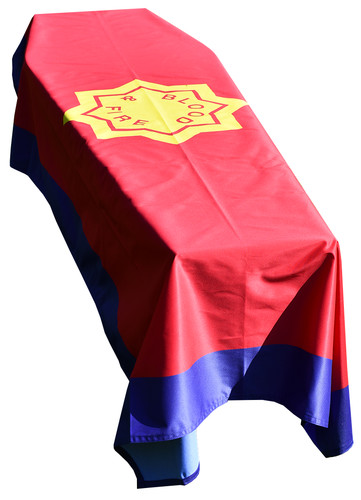 Salvation army coffin drape - army,