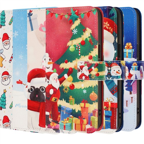 Christmas painted wallet - painted, case