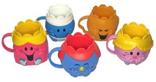 OFFICIAL SET OF 5 MR MEN & LITTLE MISS MCDONALDS HAPPY MEAL PLASTIC CUPS TOY