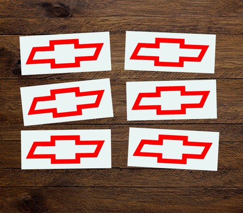 Red chevy bowtie decal vinyl - -,
