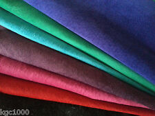 Pig Suede Skins BLACK PINK RED BLUE PURPLE hides soft leather craft trimming